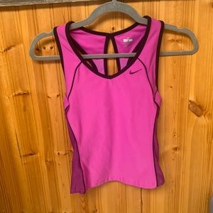 Nike Women Fit Dry Athletic Top - Magenta - XS